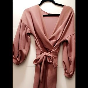 🎀PRETTY IN PINK BALLOON SLEEVE DRESS🎀